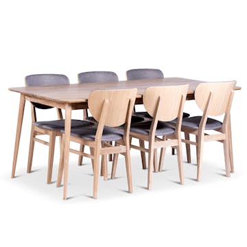 Matgrupp Stenexpo Odense med 6 Fårö Stolar