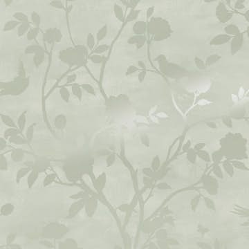 Tapet Laura Ashley Eglantine Silhouette Eau de Nil
