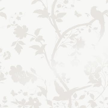 Tapet Laura Ashley Oriental Garden Pearlescent Vit