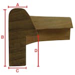 Teak Roca Hörn Kantlist