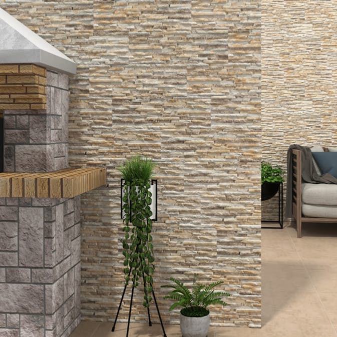 Dekortegel Amiral Beige cm Skrovlig