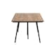 Utebord Comfort Garden Trio 200x100 cm Akacia/Svart