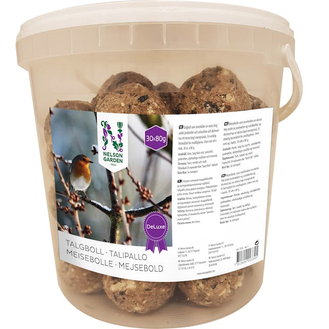 Fågelmat  Nelson Garden Talgboll Deluxe 80 g