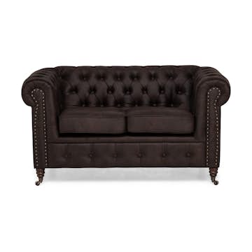 2-sitssoffa Manor House Chesterfield Deluxe Konstläder