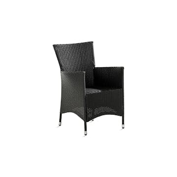 Utefåtölj Comfort Garden Thor Svart