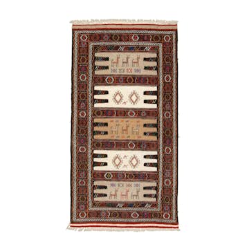 Persisk Nålmatta Arkiio Quchan Kelim Exklusiv 97x183