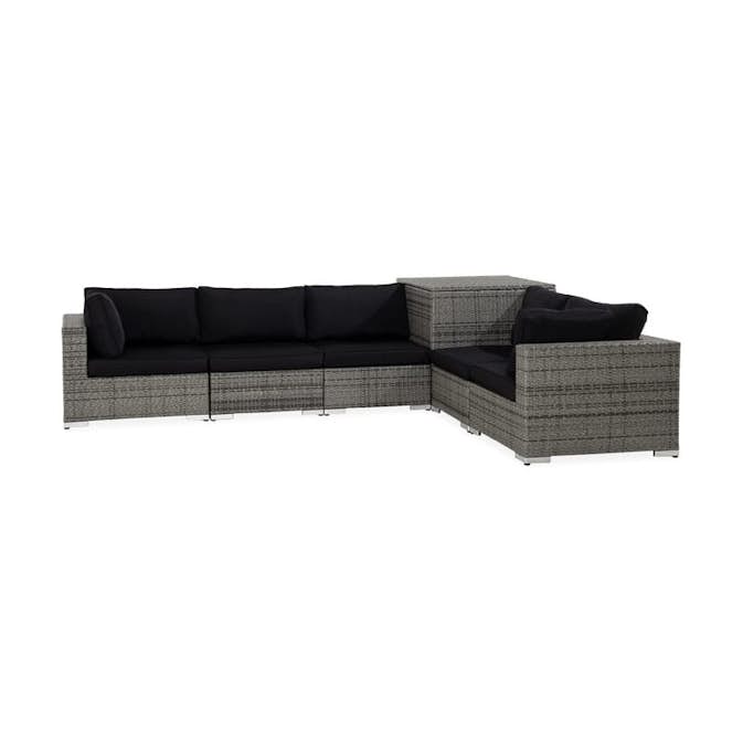 Loungesoffa Comfort Garden 6-sits med Hörndynbox Utomhus