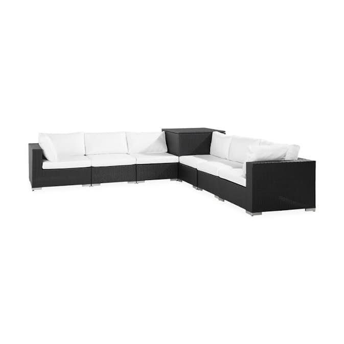 Loungesoffa Comfort Garden 7-sits med Hörndynbox Utomhus