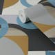 Tapet NEXT Retro Shapes Geo Blues