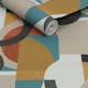 Tapet NEXT Retro Shapes Geo Orange