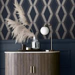 Tapet NEXT Optical Triangle Navy