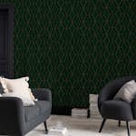 Tapet NEXT Optical Triangle Green