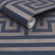 Tapet NEXT Metallic Greek Key Navy