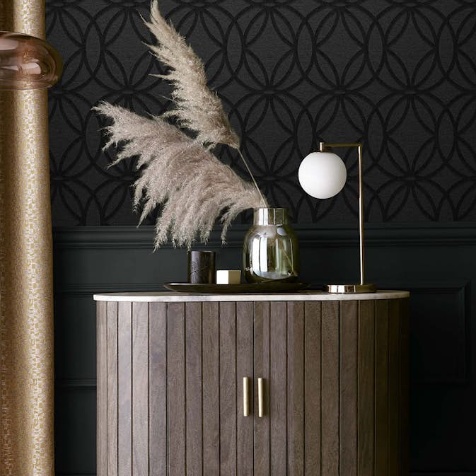 Tapet NEXT Luxe Eclipse Charcoal