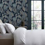 Tapet NEXT Jungle Leaves Navy