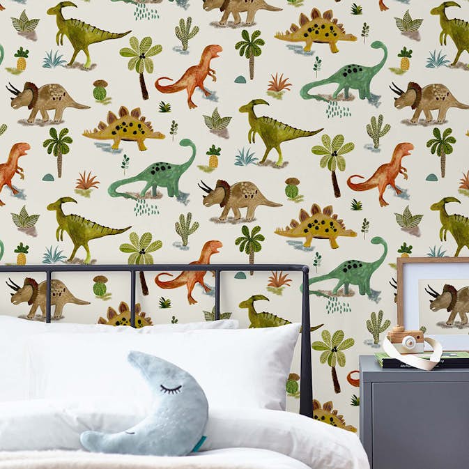 Tapet NEXT Prehistoric Dinosaur & Friends Natural