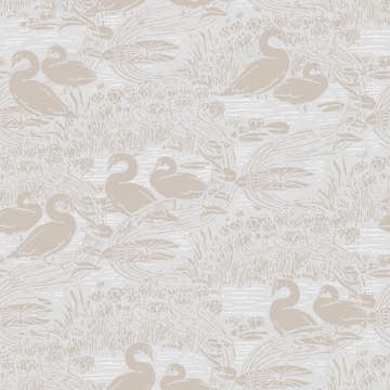Tapet Laura Ashley Swans Dove Grå 118471