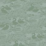 Tapet Laura Ashley Swans Jade Grön 118472