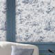 Tapet Laura Ashley Toile De Jouy Dark Seaspray Blå 118494