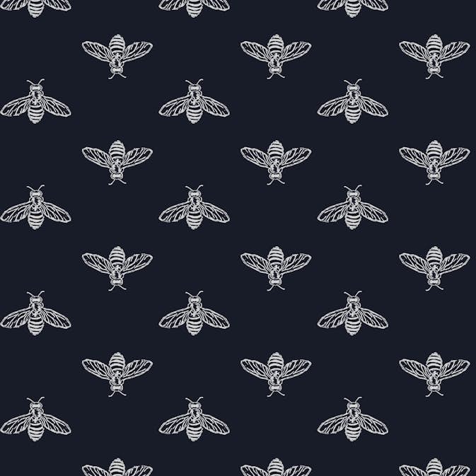 Fototapet Joules Block Print Bee French Navy 10mx52 cm