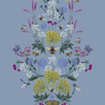 Tapet Joules Perfect Pollinators Haze Blue
