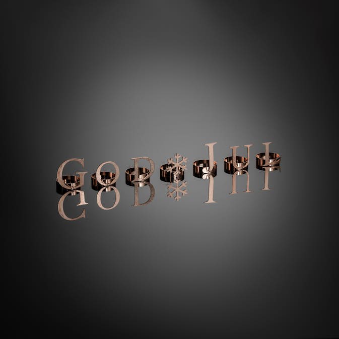 Dekorationsbokstäver Gnosjö Konstsmide God Jul