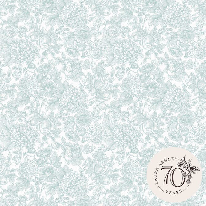Tapet Laura Ashley Louise Duck Egg Blå 119860