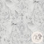 Tapet Laura Ashley Tregaron Silver 119868 EasyUp, Mönstrad Silver