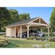 Carport Palmako Robert 40,6 m2 med Förråd