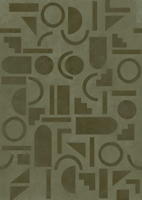 Fototapet LOOKS by Wolfgang Joop Looks Geometrisk Grön 121030