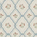 Tapet Laura Ashley Pinford Trellis Pale Seaspray Blå 121066