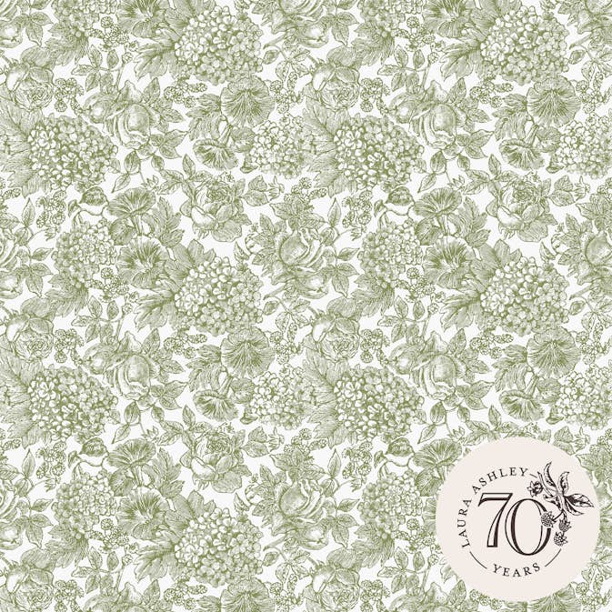 Tapet Laura Ashley Louise Moss Grön 121080