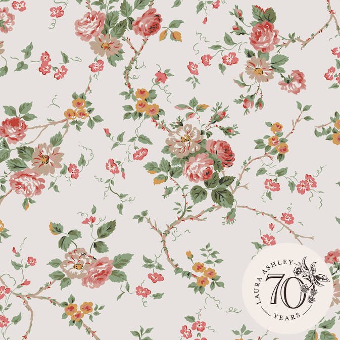 Tapet Laura Ashley Mountney Garden Antique Rosa 121083