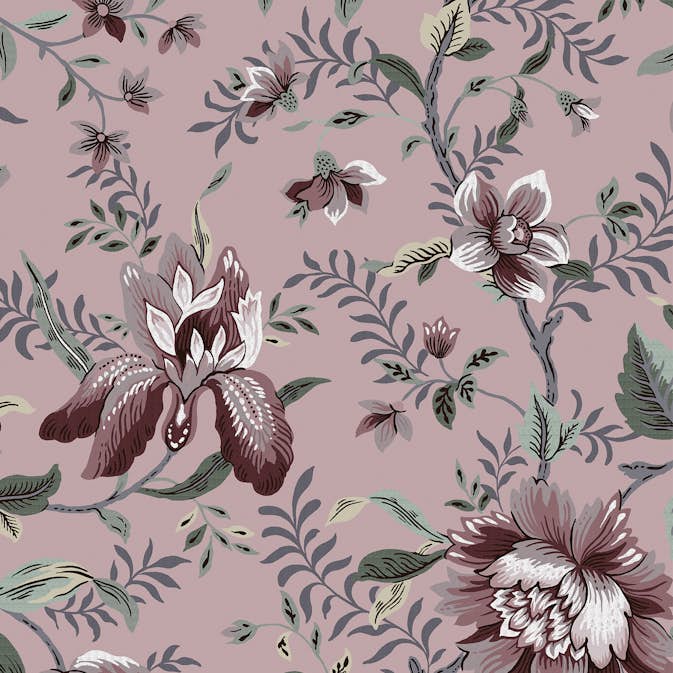 Tapet Laura Ashley Edita’s Garden Pale Blackberry 121091