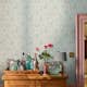 Tapet Laura Ashley Mosedale Posy Dark Duck Egg Blå 122751