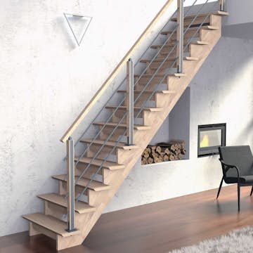 Lofttrappa Byggera Auvergne inkl. Barnskydd och Trappräcke