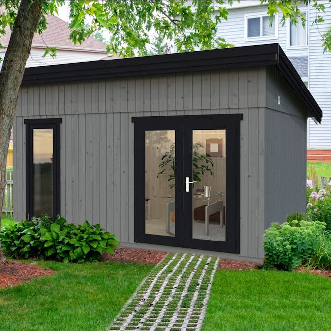 Friggebod Palmako Simone 14,9 m² Stuga med Pulpettak