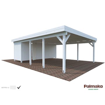 Förråd Palmako 10 m2 tillbehör till Carport Karl