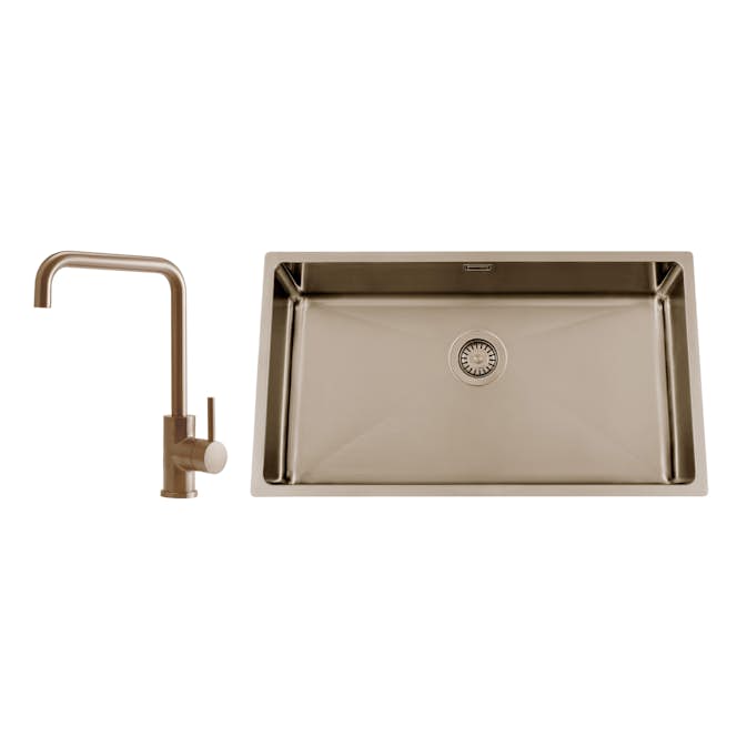 Disklåda Nordic Tech Titan 730 X med Köksblandare Steel Square