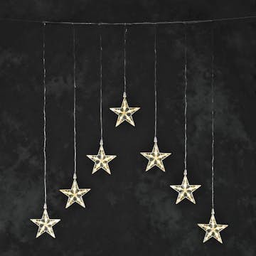 Gardinslinga Gnosjö Konstsmide med stjärnor 35L