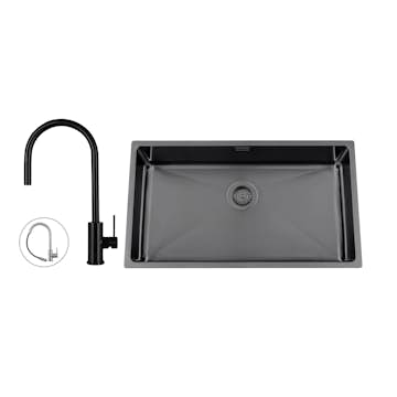 Disklåda Nordic Tech Titan 730 X med Köksblandare Steel Accent D