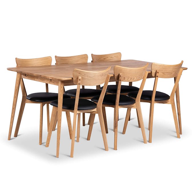 Matgrupp Stenexpo Alborg med 6 Växjö Stolar