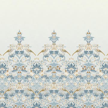 Fototapet William Morris At Home Strawberry Thief Soft Blue