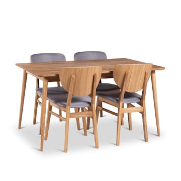 Matgrupp Stenexpo Alborg med 4 Tjörn Stolar