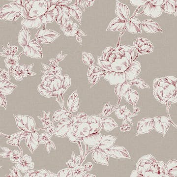 Tapet Laura Ashley Pollington Roses Grå