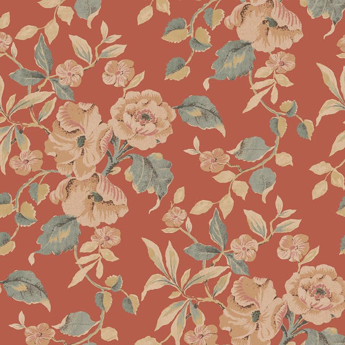 Tapet Laura Ashley Alyworth Trail Brun