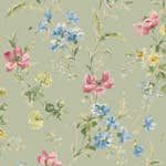 Tapet Laura Ashley Poppy Meadow Grön