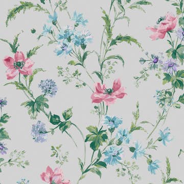 Tapet Laura Ashley Poppy Meadow Lila