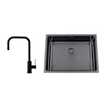 Disklåda Nordic Tech Titan 530 X med Köksblandare Steel Accent Square D