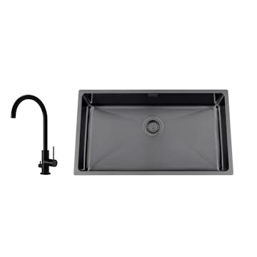 Disklåda Nordic Tech Titan 730 X med Köksblandare Steel Equip D